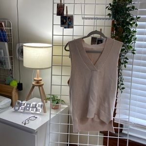 Beige Sweater Vest